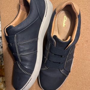 Clark leather tennis shoes